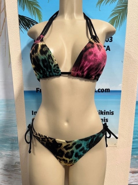 Layla Triangle Top Ombre Cheetah