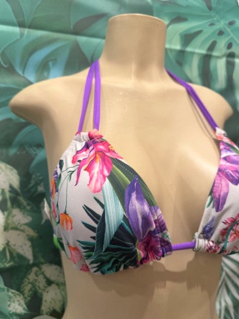 Layla Triangle Top Lilac Tropical