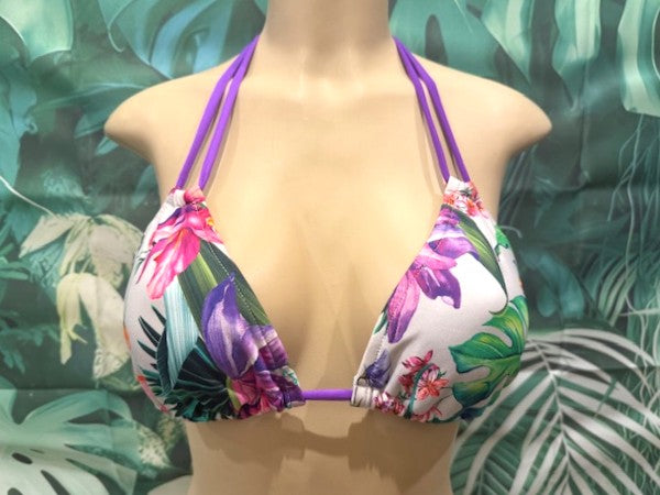 Layla Triangle Top Lilac Tropical