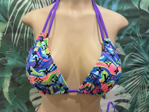 Layla Triangle Top LV Purple Swirl