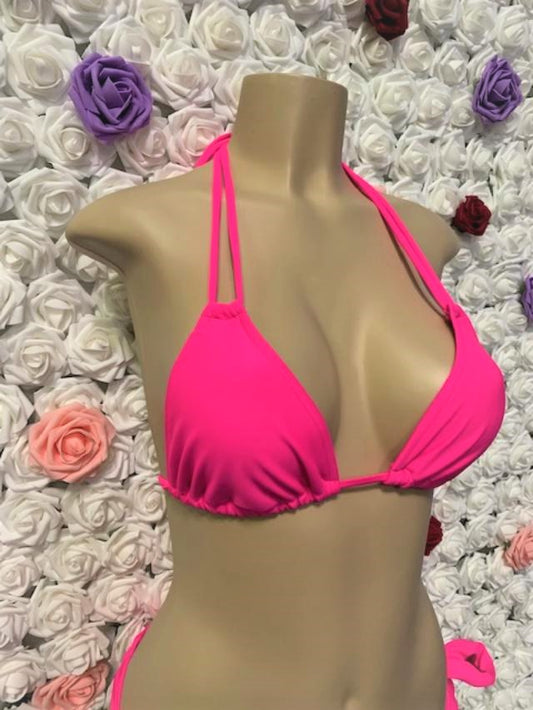 Layla Triangle Top Hot Pink