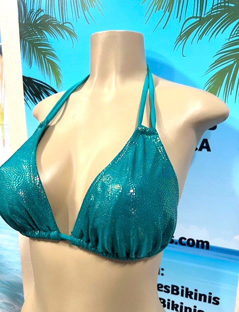 Layla Triangle Top Teal Fantasy
