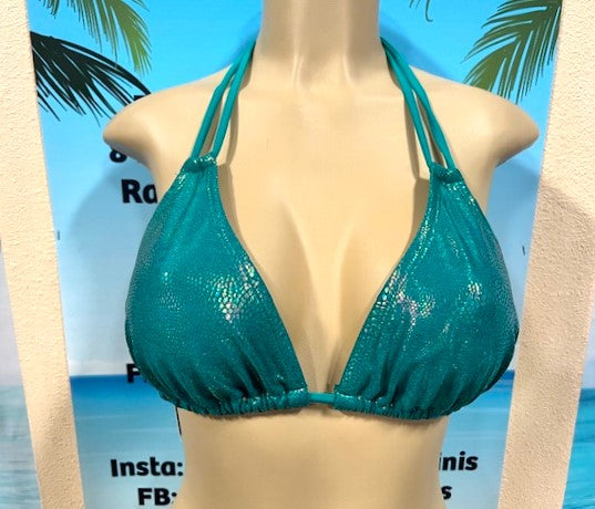 Layla Triangle Top Teal Fantasy