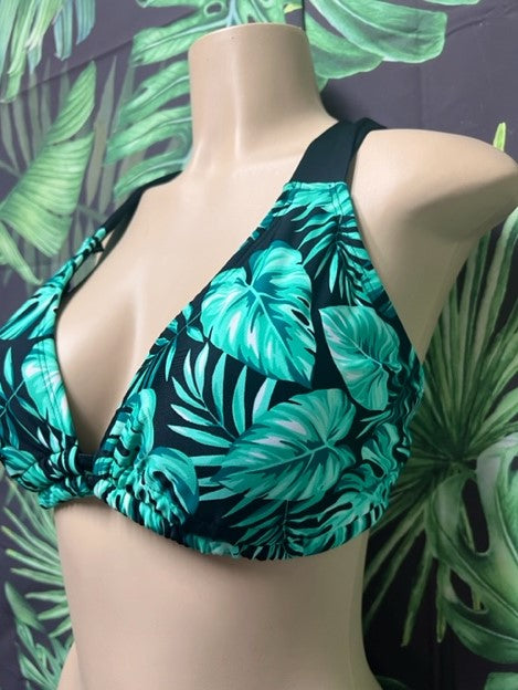 Lily Double String Top Green Leafy