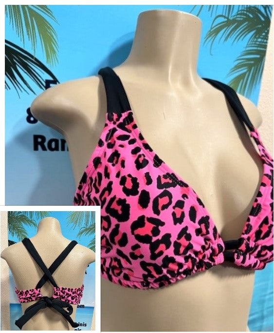 Lily Double String Top Hot Pink Safari