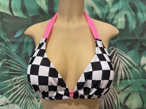 Lola Double String Bikini Top Nascar Flag