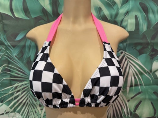 Lola Double String Bikini Top Nascar Flag