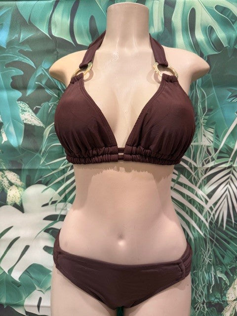 Lola Double String Bikini Top Sedona Brown