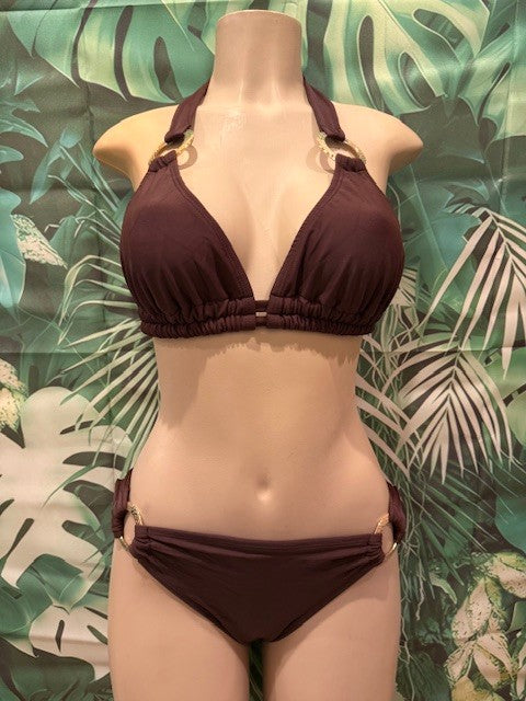 Lola Double String Bikini Top Sedona Brown