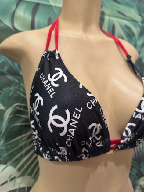 Lolita Double String Top CC Black White Red