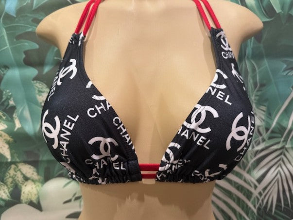 Lolita Double String Top CC Black White Red