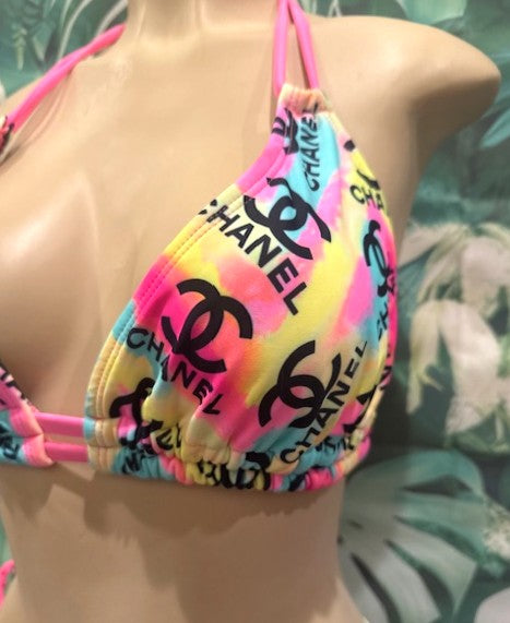 Lolita Double String Top CC Pink Turquoise