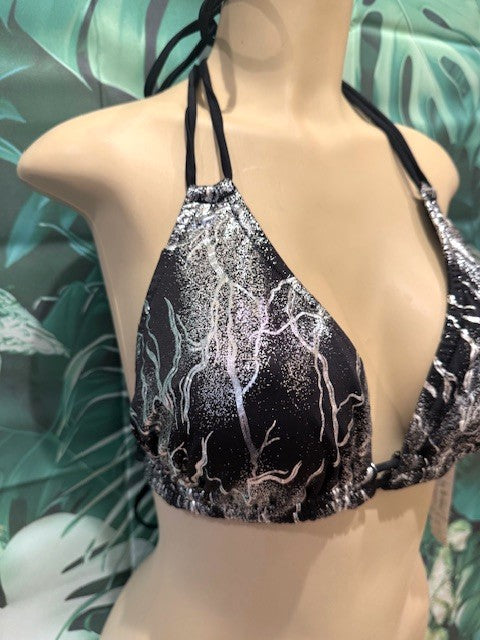 Lolita Double String Top Black Silver Electricity