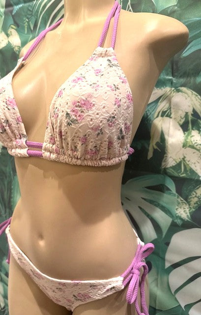 Lolita Double String Top Purple Eyelet