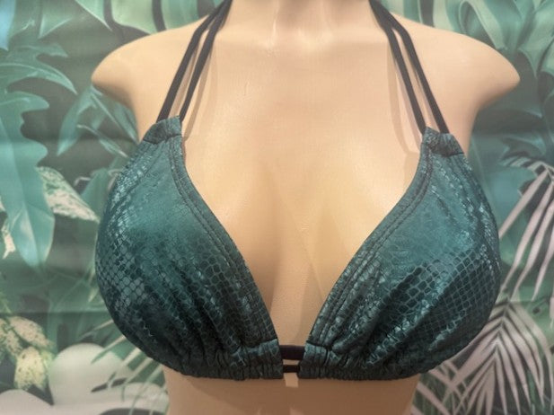 Lolita Double String Top in Emerald Green Mamba