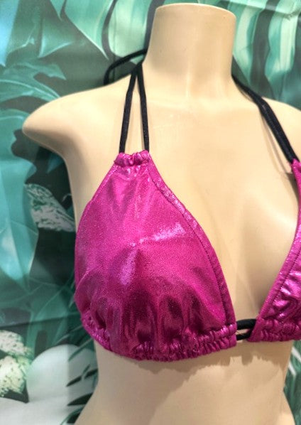 Lolita Double String Top Magenta Hologram
