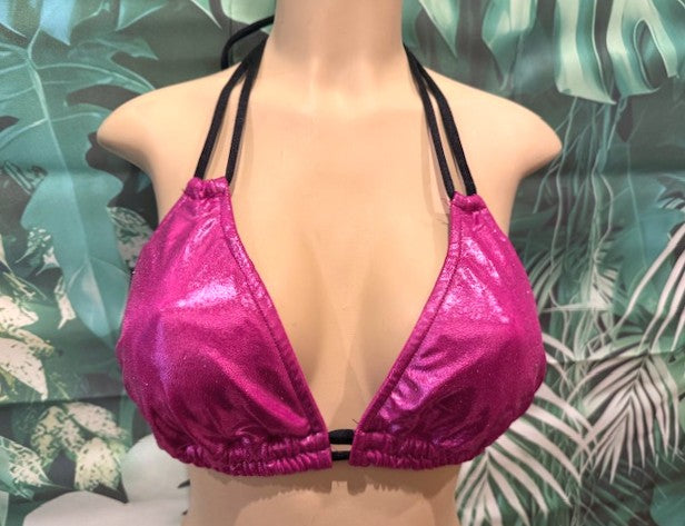 Lolita Double String Top Magenta Hologram