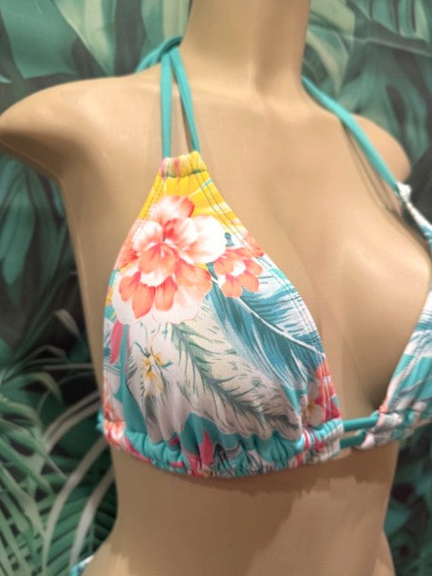 Lolita Double String Top Bahama Bloom Mint