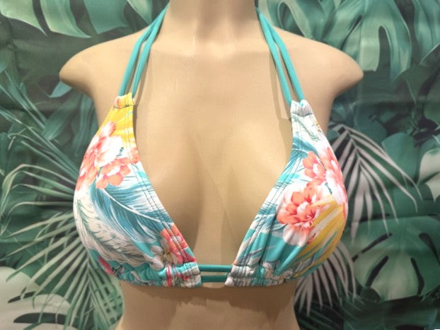 Lolita Double String Top Bahama Bloom Mint