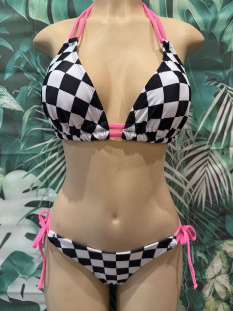 Lolita Double String Top Nascar Flag