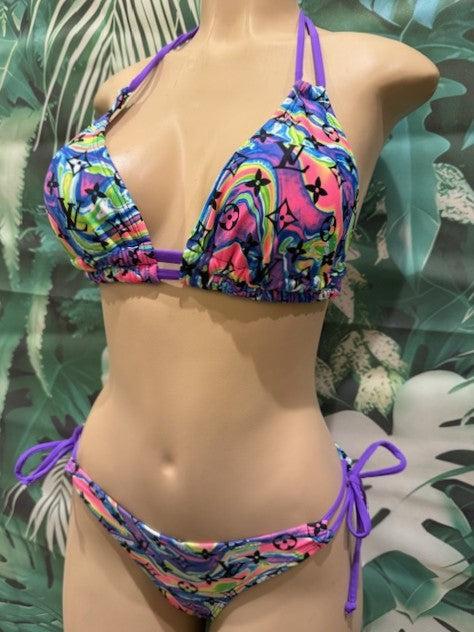 Lolita Double String Top LV Purple Swirl