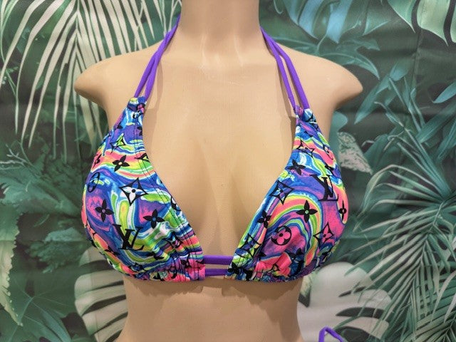 Lolita Double String Top LV Purple Swirl