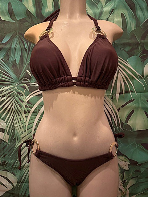 Cabo Tie Side Bottoms Sedona Brown with Rings