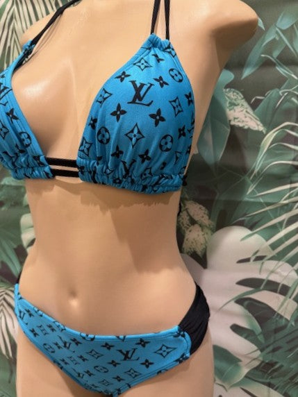 Paradise High Bottoms LV Turquoise Black