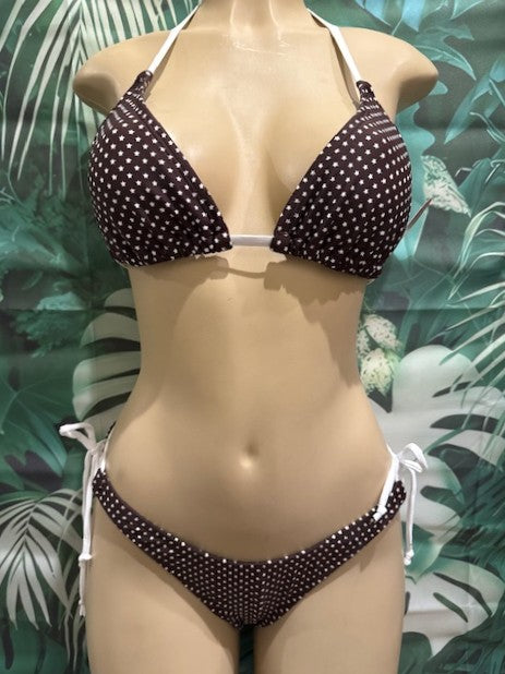 Thong Bottoms to tie Brown Stars