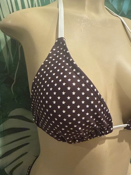 Lyla Triangle Top Brown Stars
