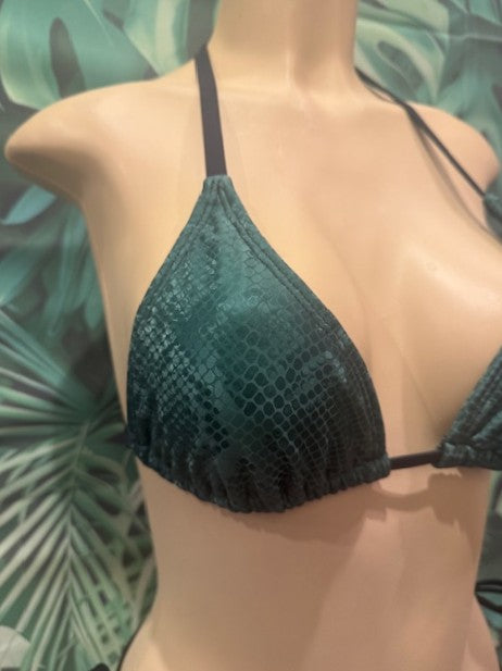 Lyla Triangle Top Emerald Green Mamba