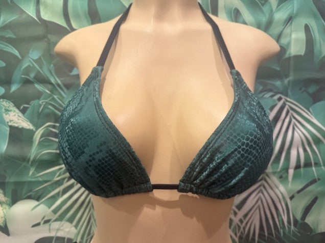 Lyla Triangle Top Emerald Green Mamba