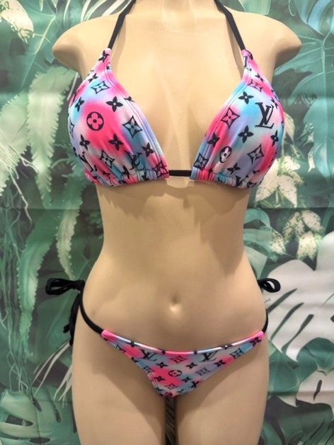 Tulum Thong Bottoms LV Blue Pink