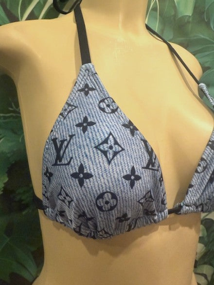 Lyla Triangle Top LV Denim