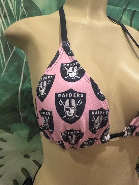 Lyla Triangle Top RAIDERS Pink