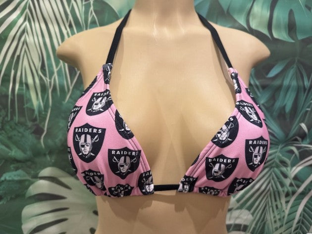 Lyla Triangle Top RAIDERS Pink