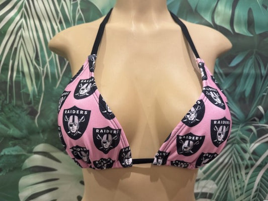 Lyla Triangle Top RAIDERS Pink