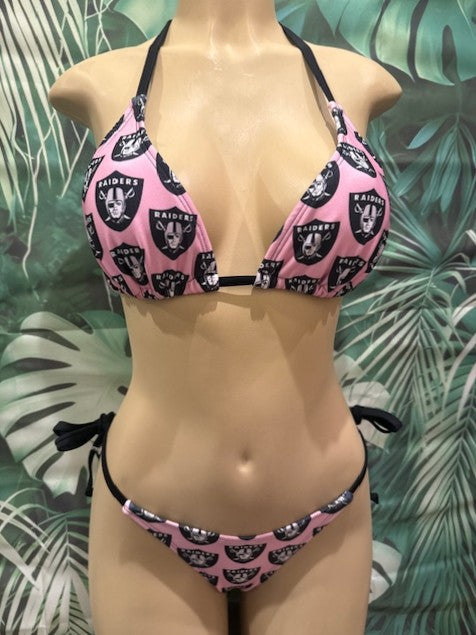 Lyla Triangle Top RAIDERS Pink