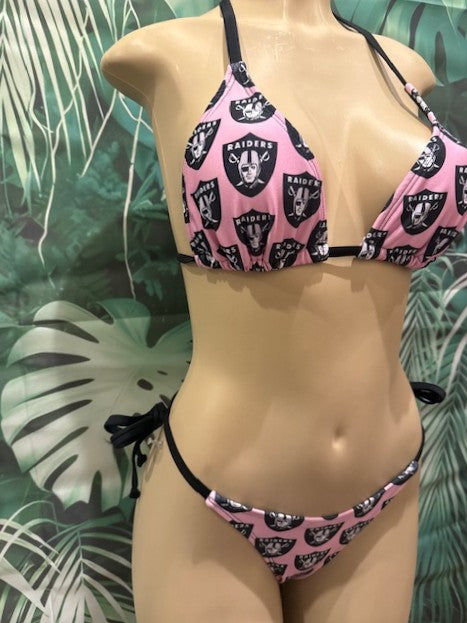 Lyla Triangle Top RAIDERS Pink