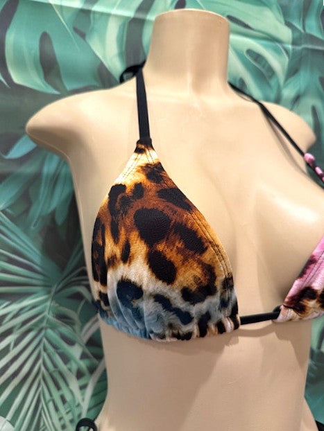 Lyla Triangle Top Sunset Leopard