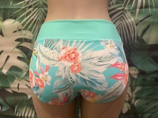 Malibu Banded Bottoms Bahama Bloom Mint
