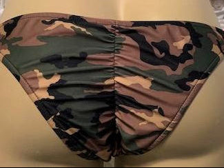 Cabo Tie Side Bottoms Army Camouflage with Black ties