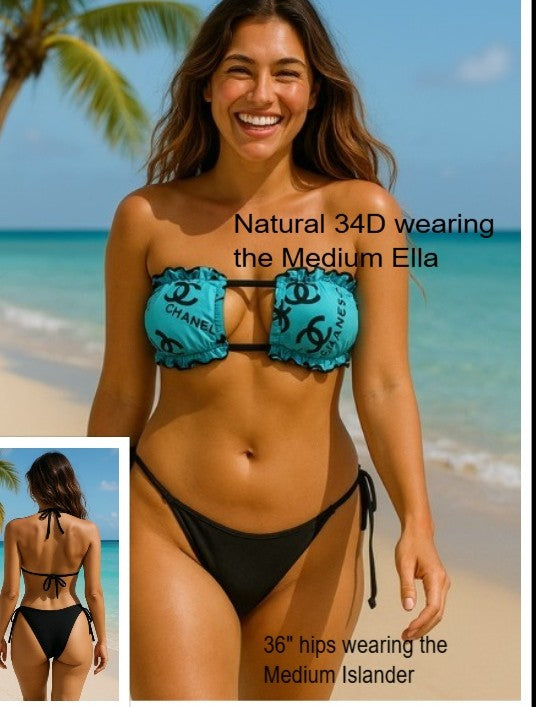 Ella Reversible Ruffle Top Snow Camo