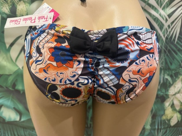 Paradise Bikini Bottoms Blue Sugar Skulls