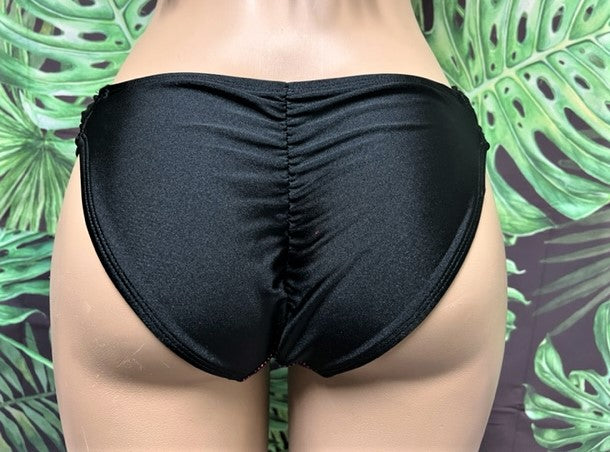 Paradise Bikini Bottoms Goddess Black