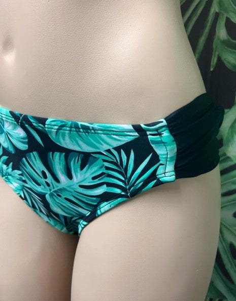 Paradise Bikini Bottoms Green Leafy