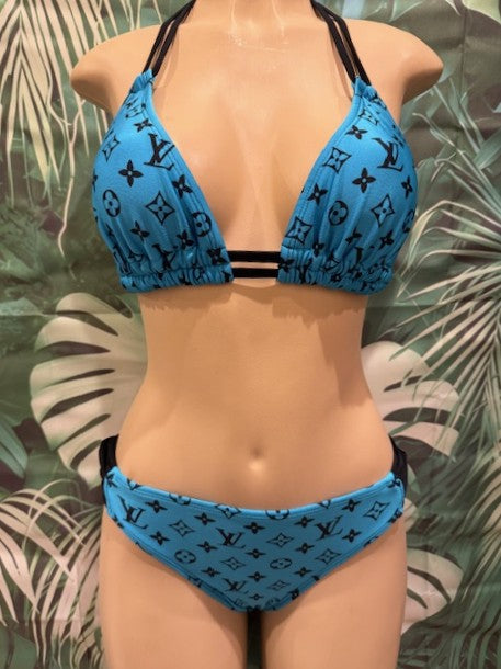 Paradise High Bottoms LV Turquoise Black