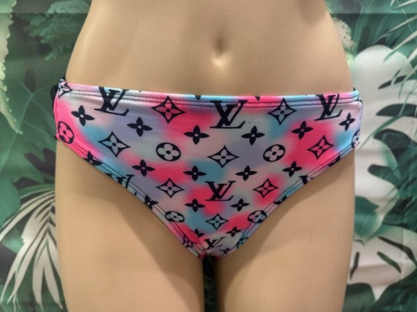 Paradise High Bottoms LV Blue Pink