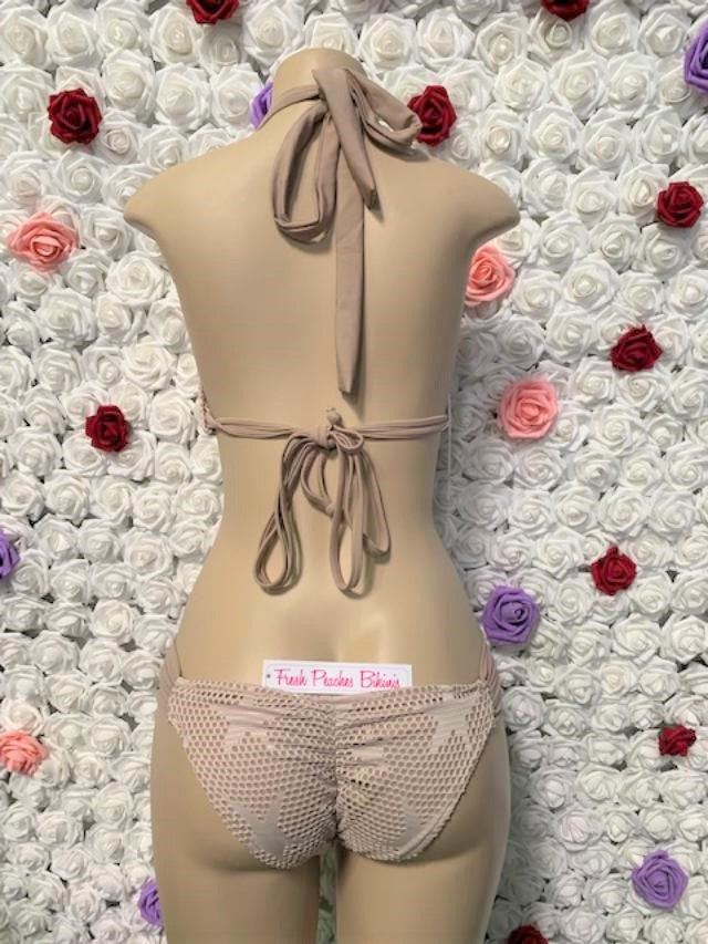 SALE Lola Double String Bikini Top Nude Star Net