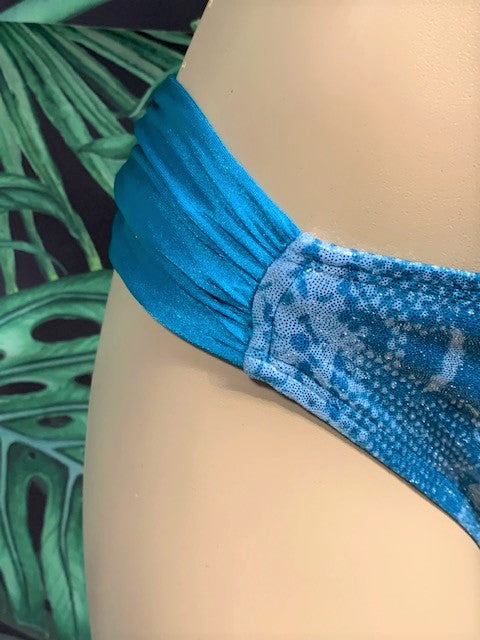 SALE Paradise Bikini Bottoms Dark Goddess Teal Blue